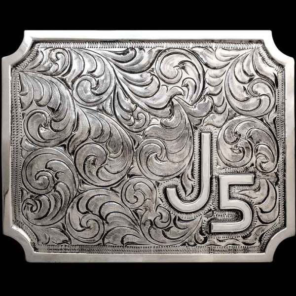 Show off your Ranch Brand or initials on the simple, yet elegant Guthrie buckle. Crafted on a hand-engraved, German Silver base with our signature antique finish for a rustic feel.